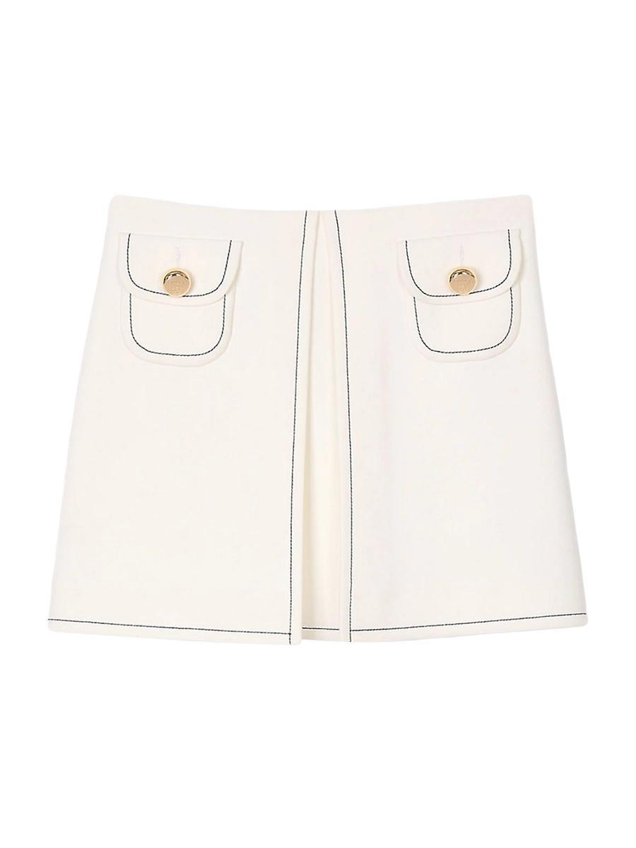 Womens Short Box-Pleated Skirt Product Image