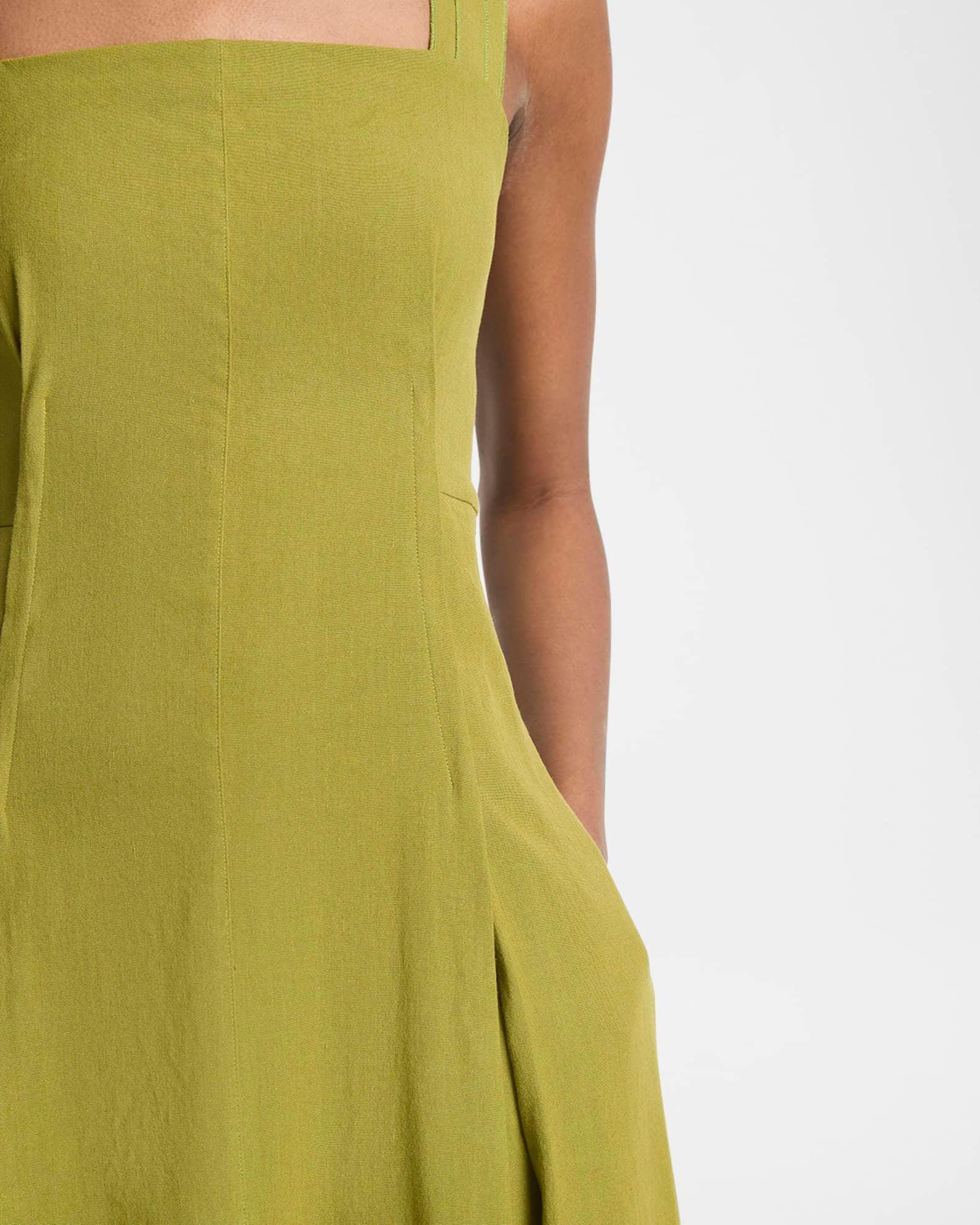 Sleeveless Linen-Blend Cami Dress Product Image