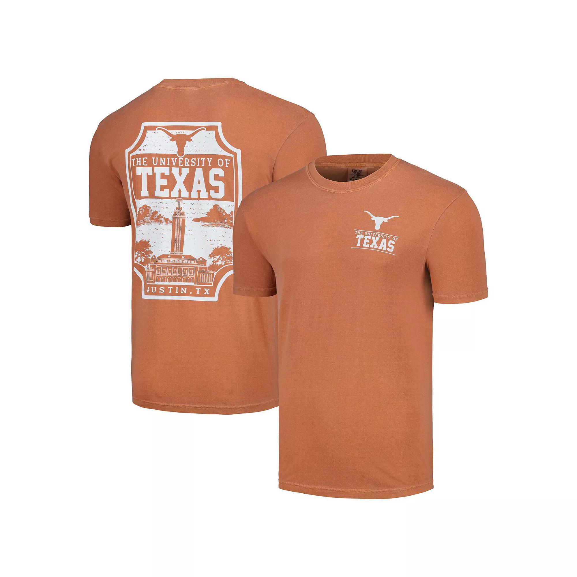 Mens Texas Orange Texas Longhorns Campus Badge Comfort Colors T-Shirt Product Image