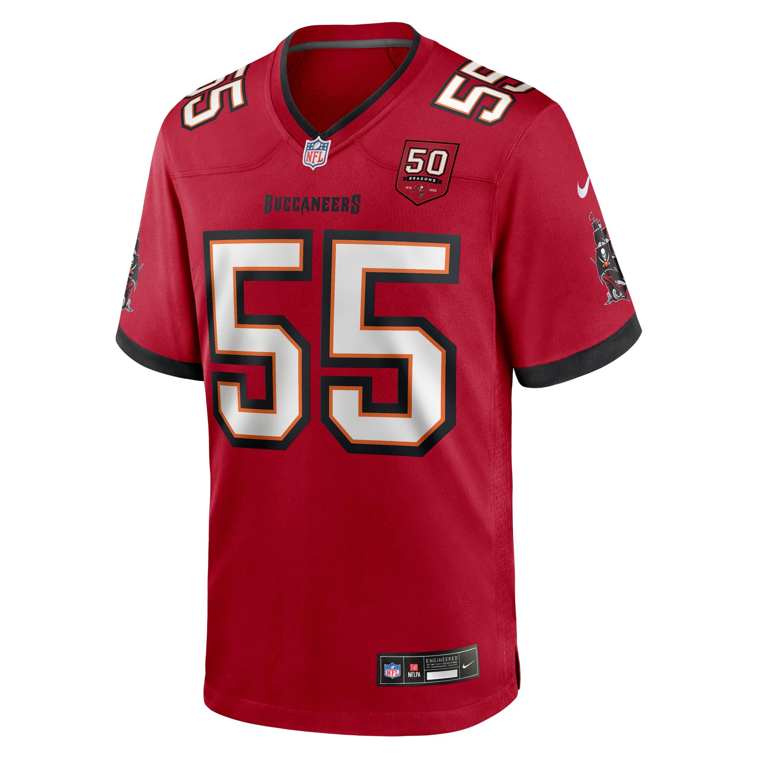 Derrick Brooks Tampa Bay Buccaneers 50th Anniversary Men's Nike NFL Game Jersey Product Image