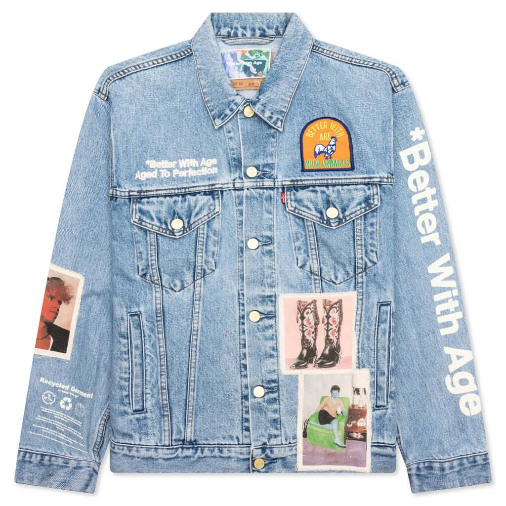 Portrait Denim Jacket - Multi Male Product Image