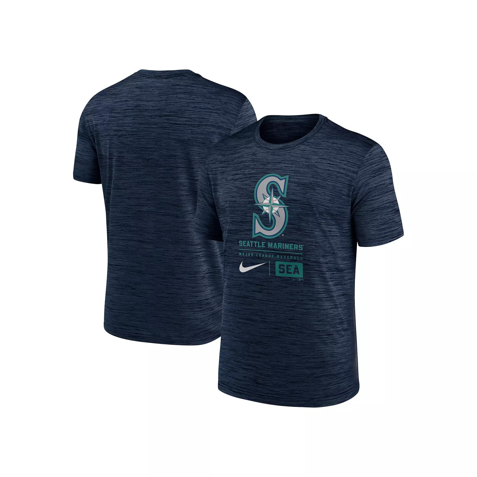 Men's Nike Royal New York Mets Large Logo Velocity T-Shirt, Size: Medium, Blue Product Image