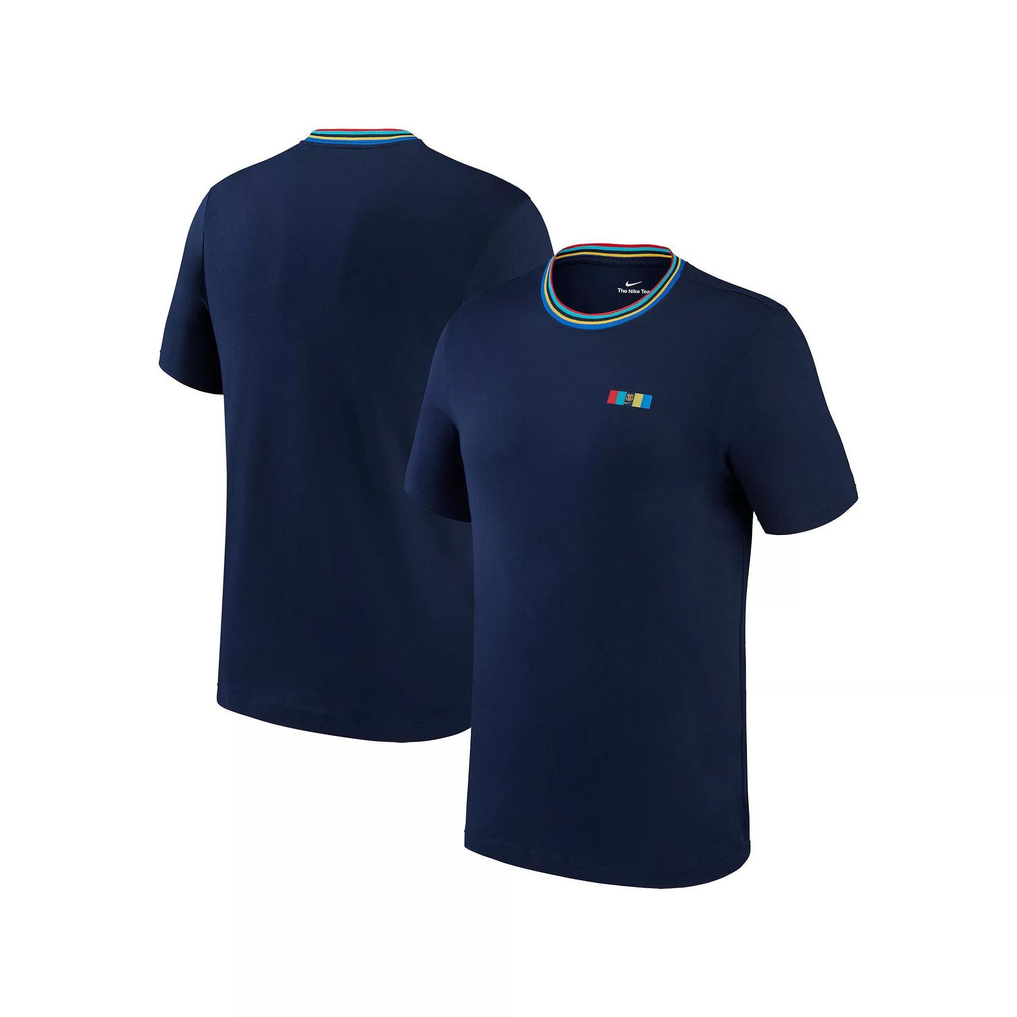 Men's Nike Navy Barcelona Ignite T-Shirt, Size: Medium, Bar Blue Product Image