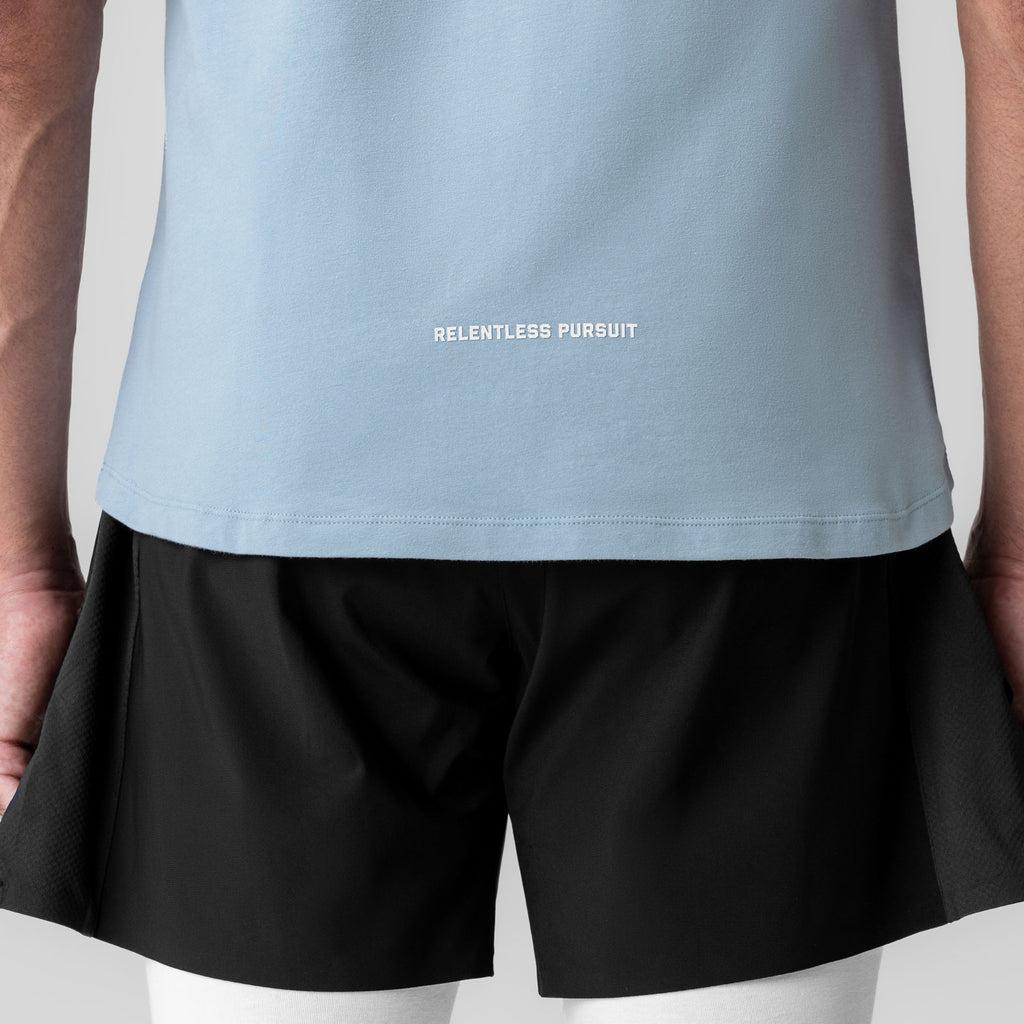 1060. Creora® Cotton Modal Cutoff Tank - Light Sky Product Image