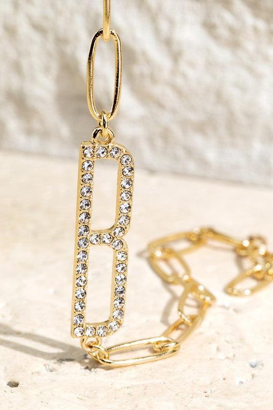 Crystal Initial Letter Bracelet Product Image