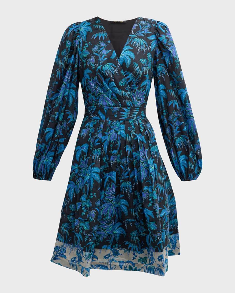Womens Harmony Floral Cotton Tie-Waist Minidress Product Image