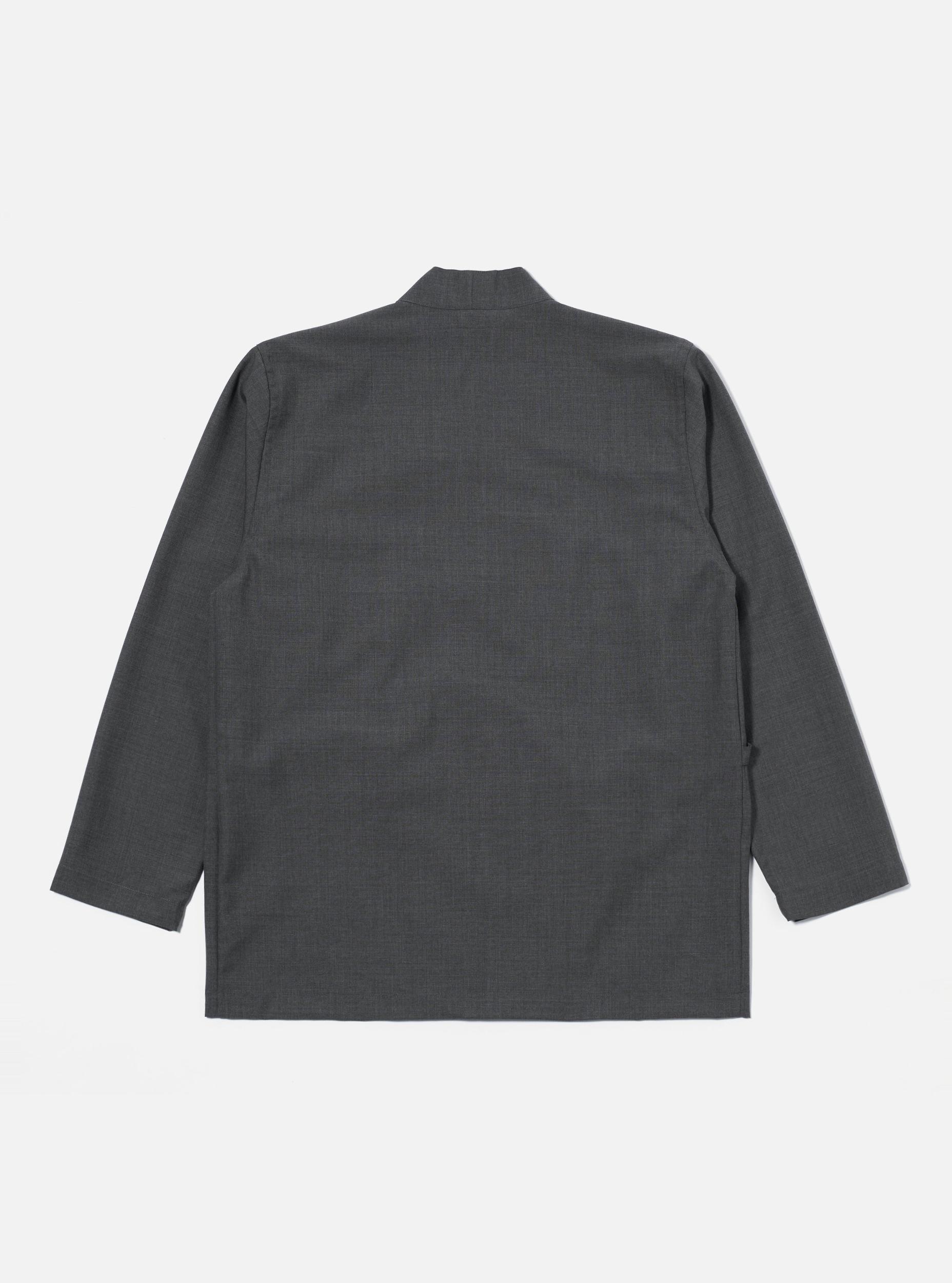 Universal Works Kyoto Work Jacket in Grey Marl Tropical Suiting Product Image