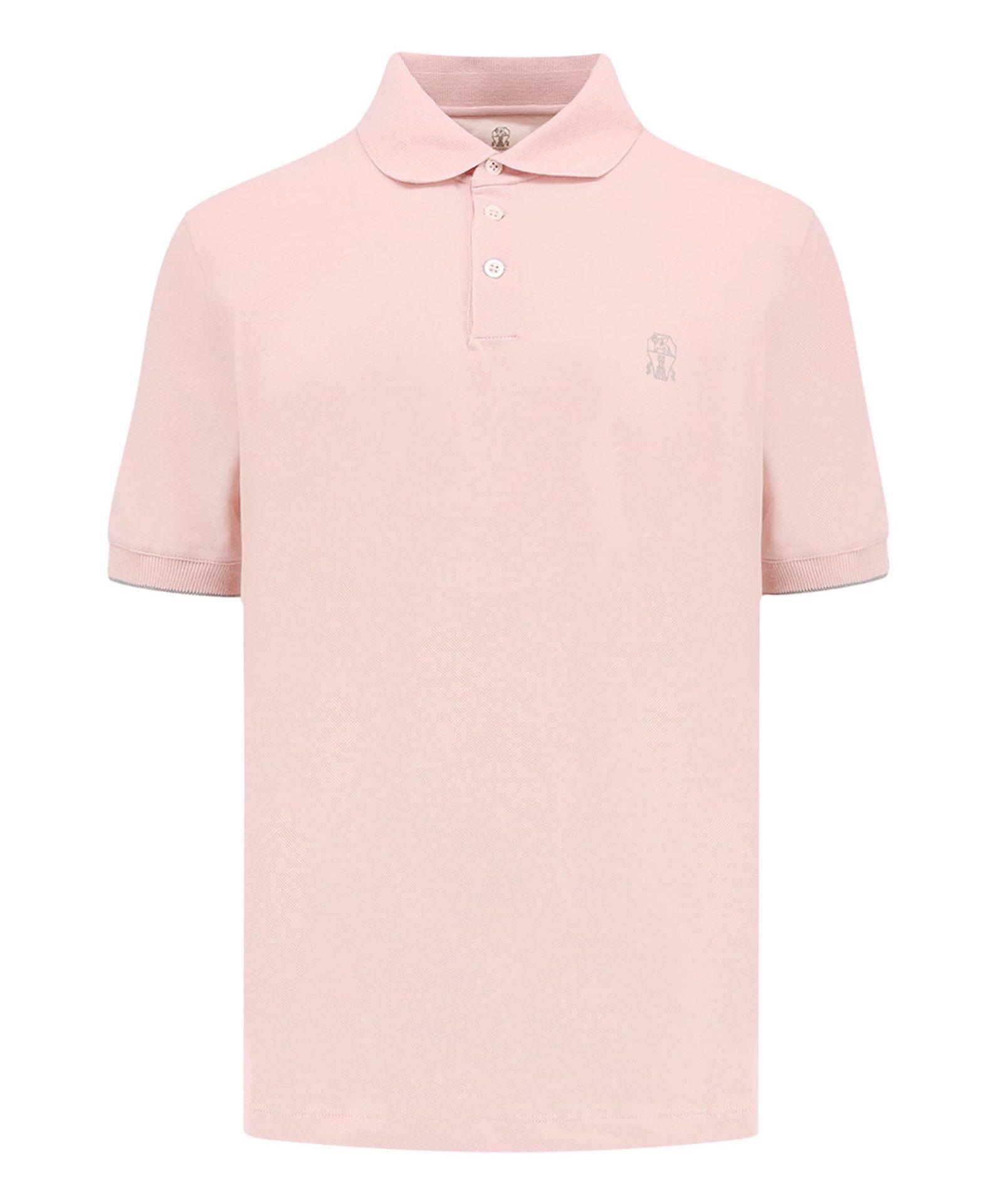 BRUNELLO CUCINELLI Polo Shirt In Pink Product Image