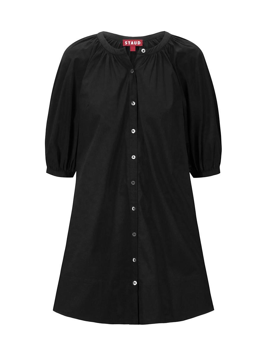 Womens Vincent Cotton Poplin Minidress Product Image
