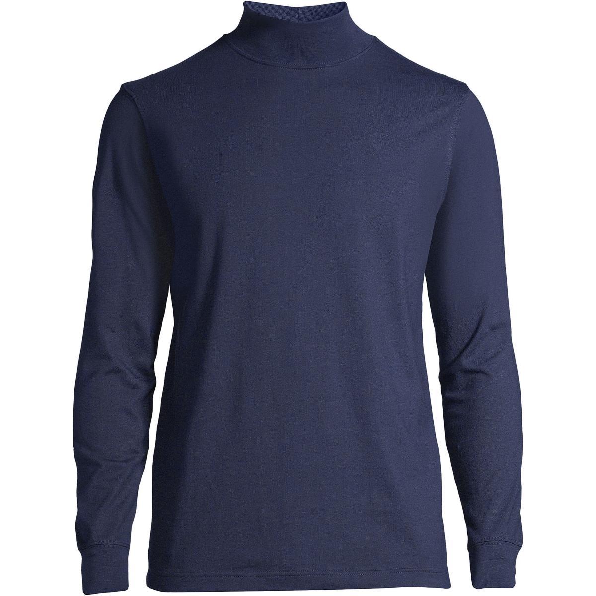 Big & Tall Lands' End Super-T Classic-Fit Mock Turtleneck, Men's, Size: 4XB, White Product Image