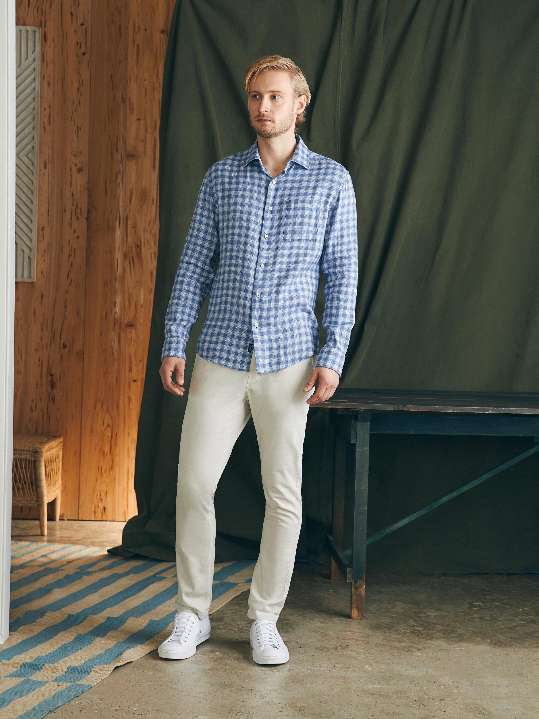 Weekend Blend Shirt - Rockville Blue Plaid Male Product Image