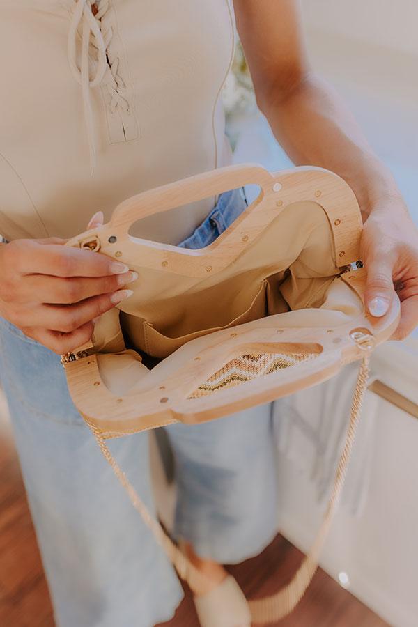 Sunny Days Ahead Woven Purse in Tan Product Image