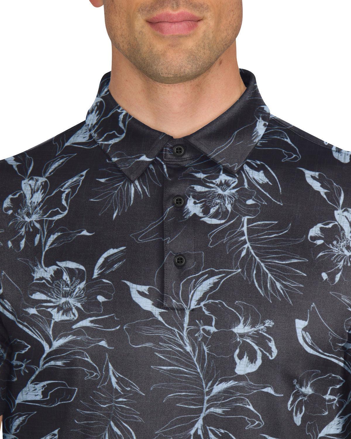 Three Sixty Six Men’s Print Golf Polos Male Product Image