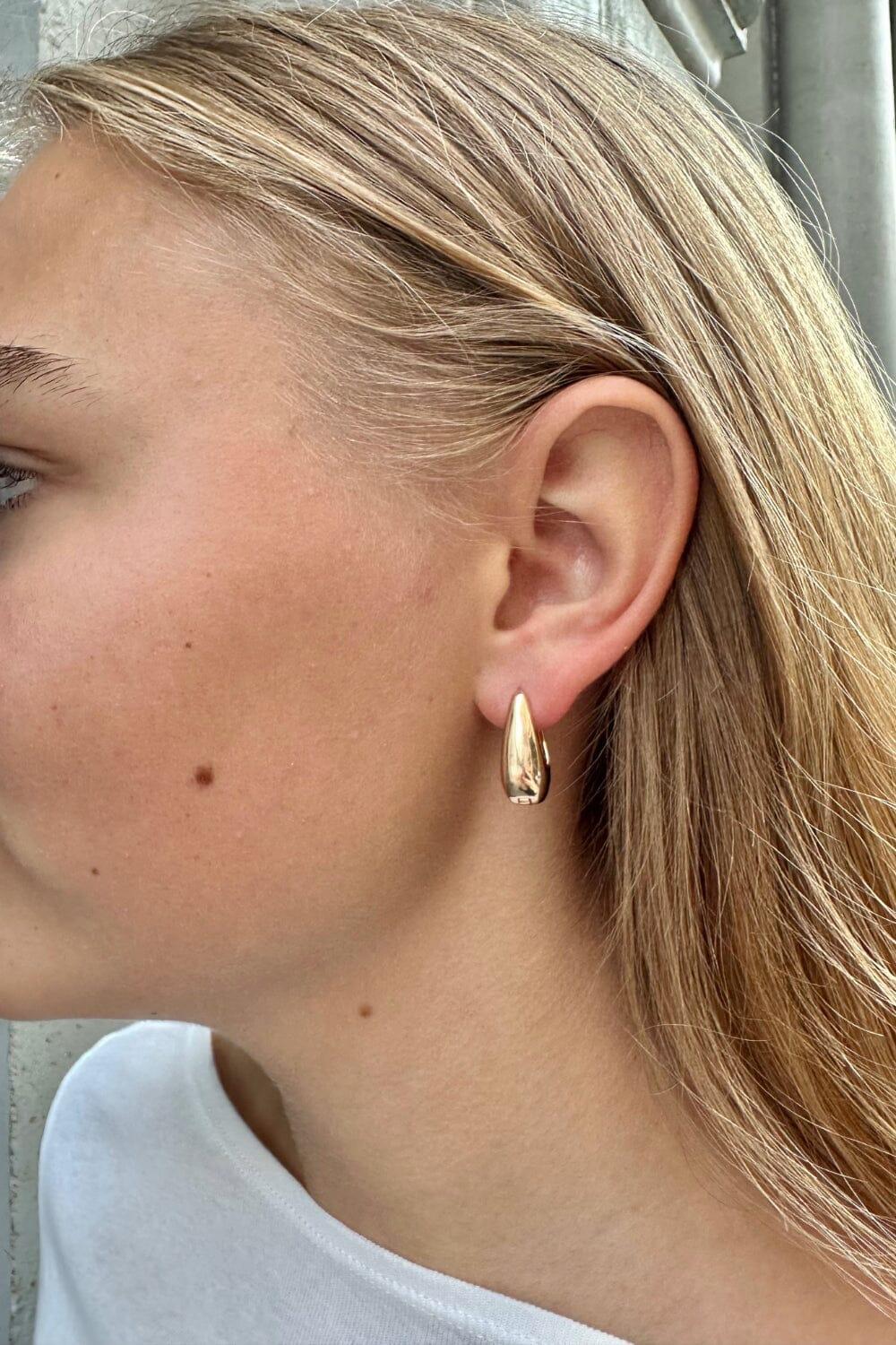 Gold Hoop Earrings Product Image