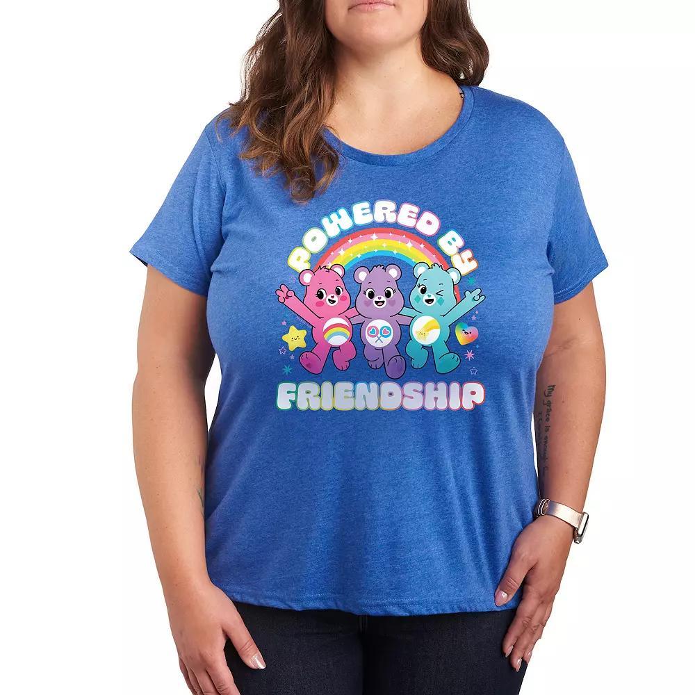 Plus Care Bears Powered By Friendship Graphic Tee, Womens Grey Gray Product Image