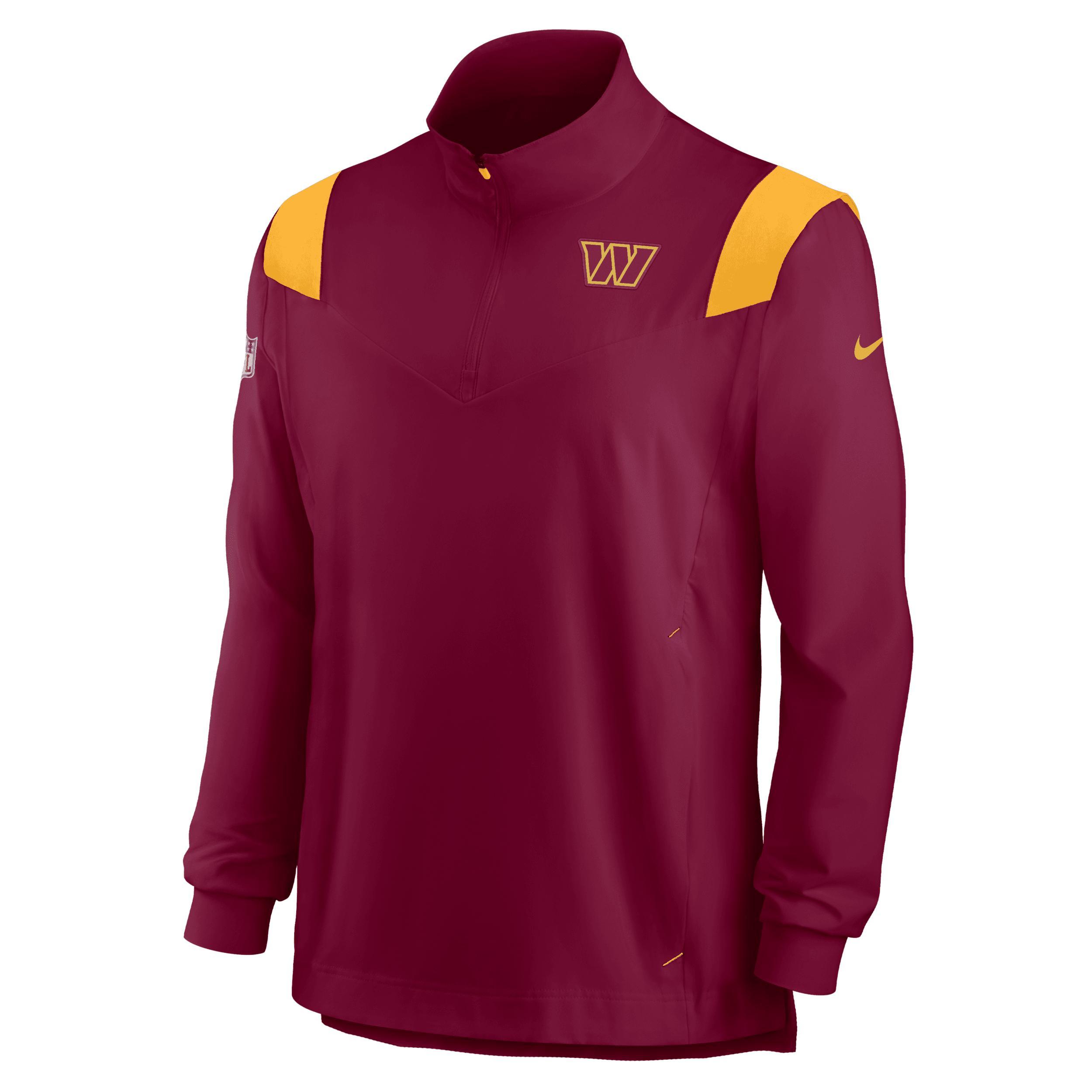 Mens Nike Red Kansas City Chiefs Sideline Coach Chevron Lockup Quarter-Zip Long Sleeve Top Product Image