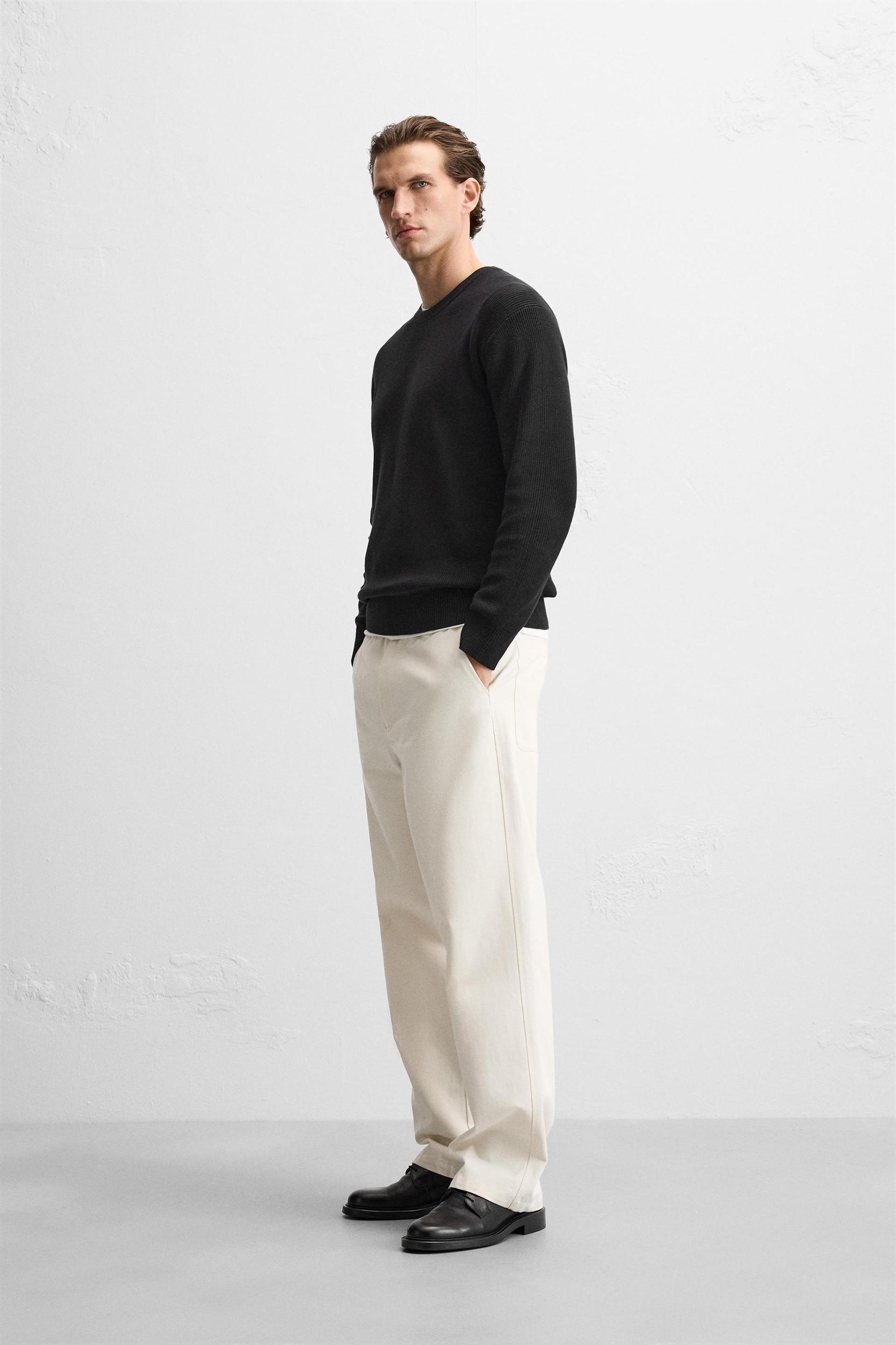 BASIC PURL KNIT SWEATER Product Image