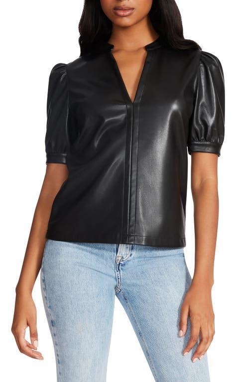 Steve Madden Jane Faux Leather Top Product Image