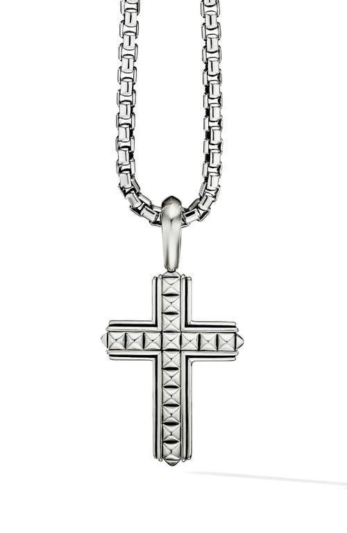 David Yurman Sterling Silver Pyramid Cross Pendant Product Image