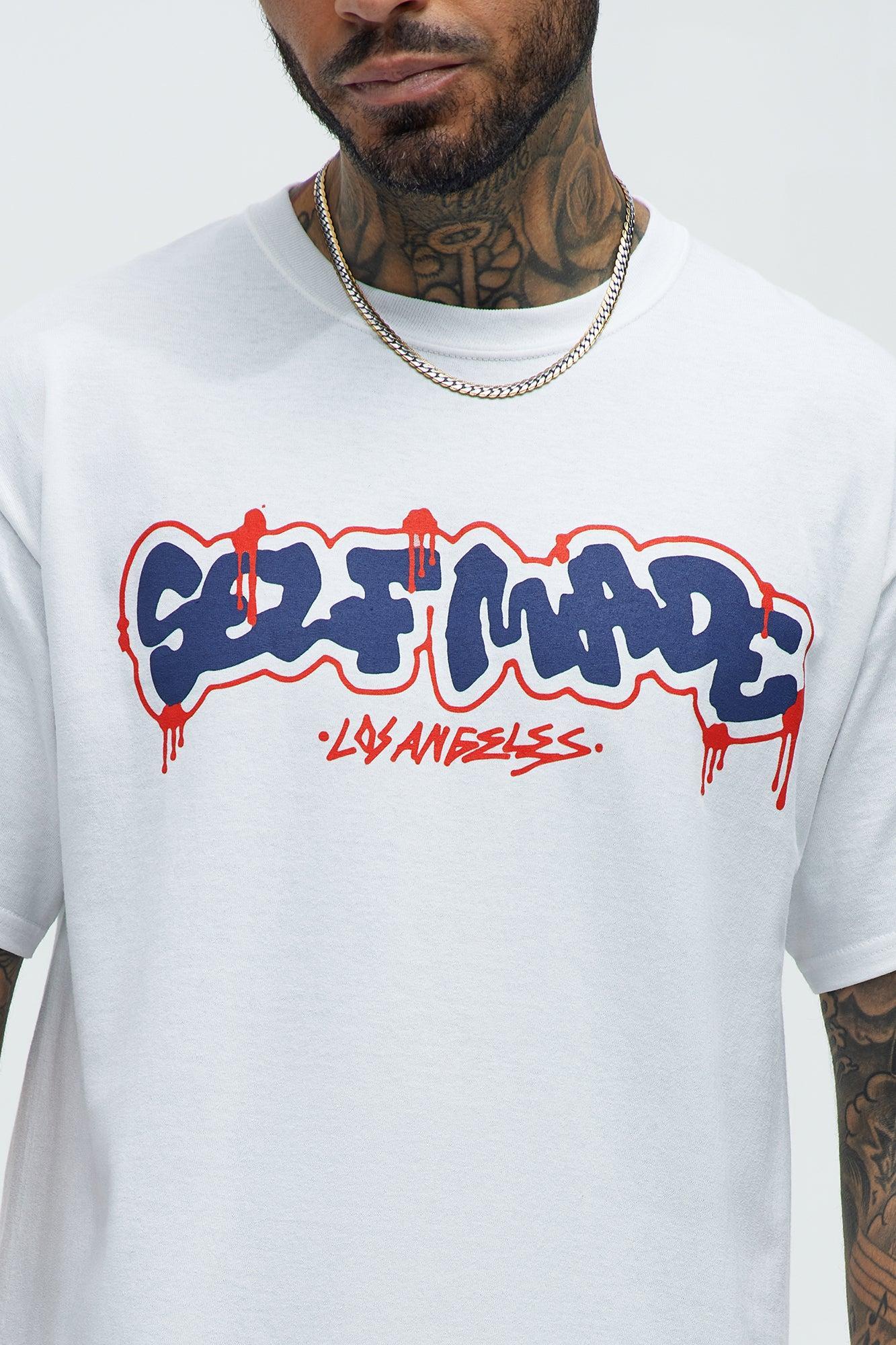 Self Made LA Short Sleeve Boxy Tee - White Product Image