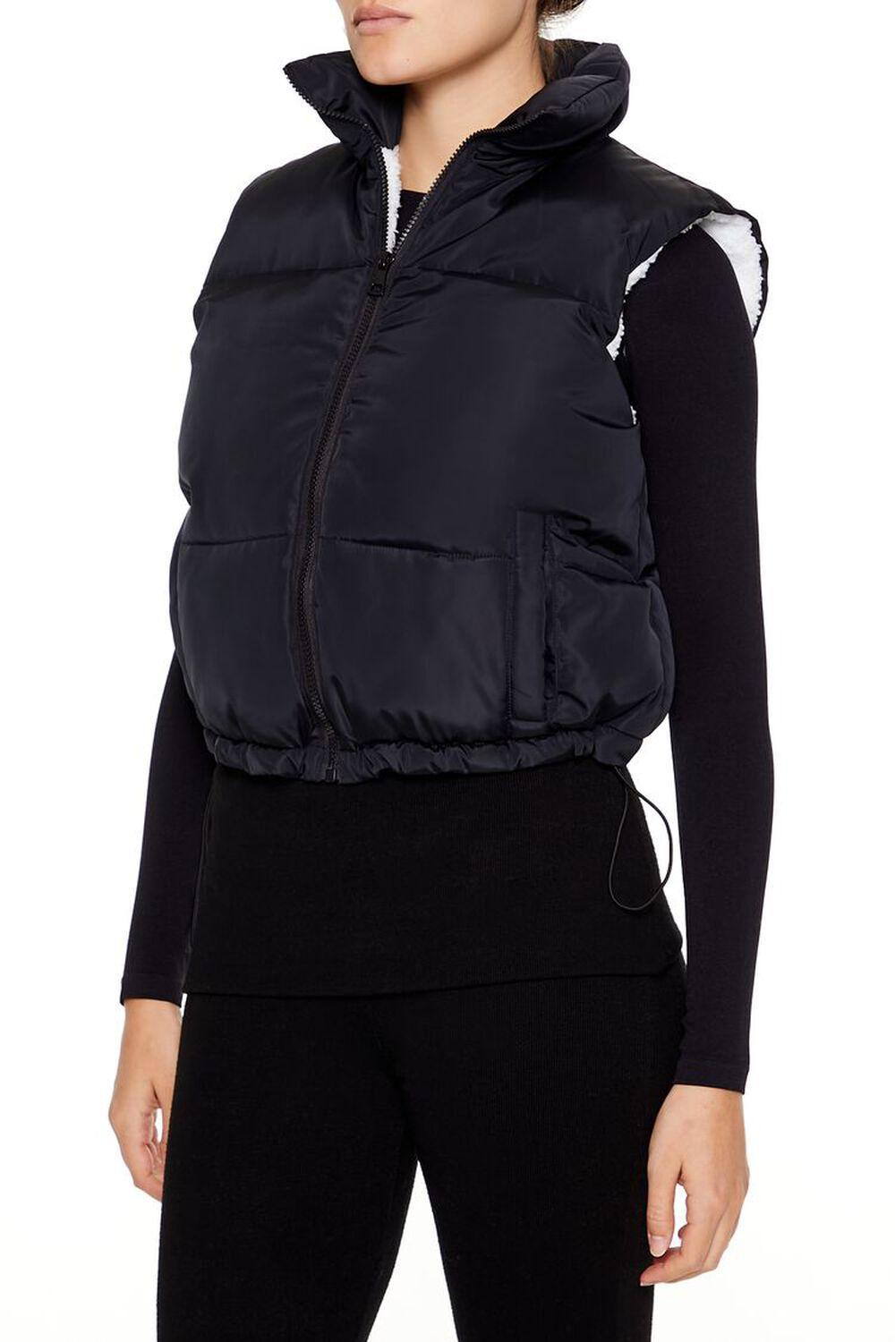 Toggle Drawstring Cropped Vest | Forever 21 Product Image