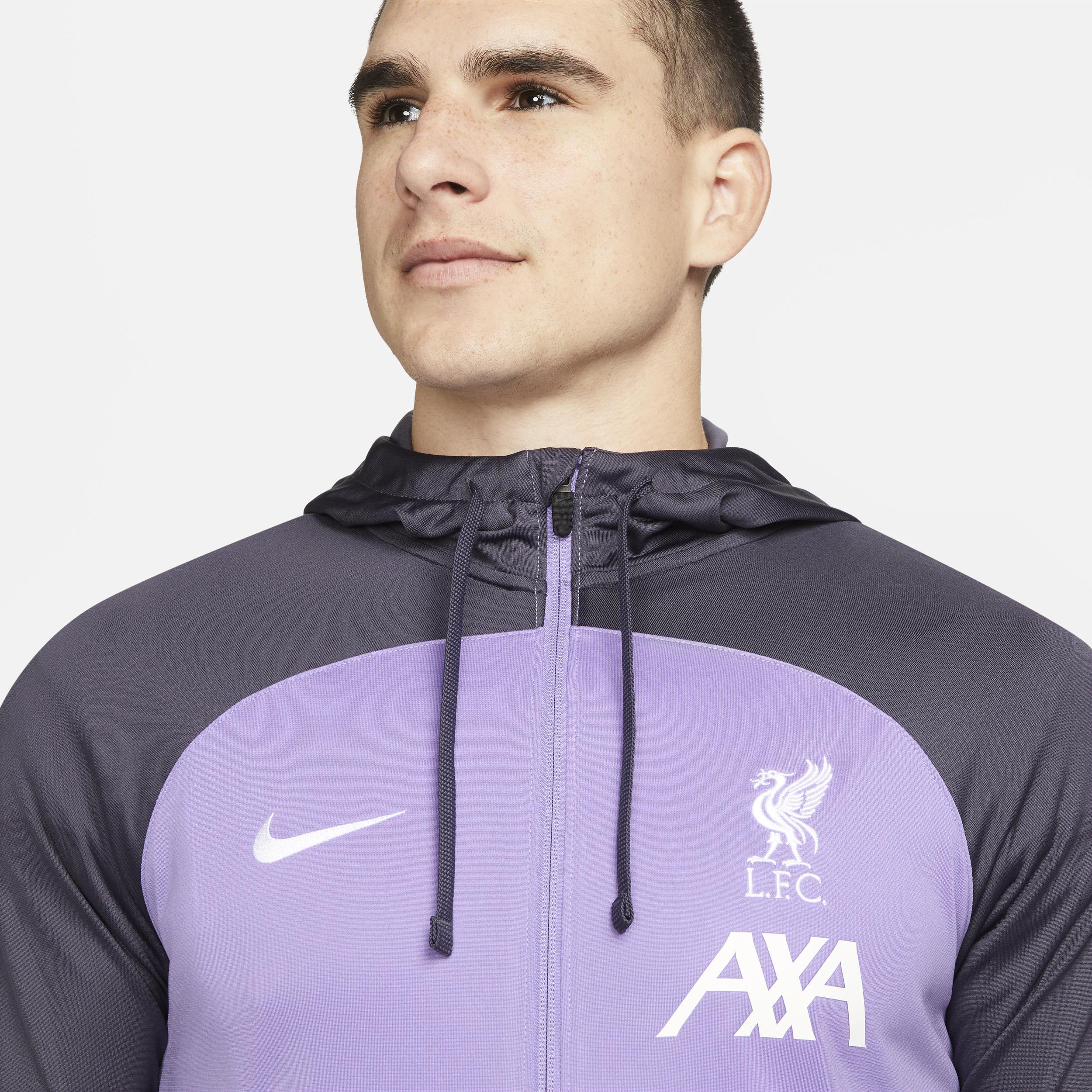 Men's Nike Purple Liverpool 2023/24 Strike Raglan Full-Zip Track Jacket, Size: Medium, Lvp Purple Product Image