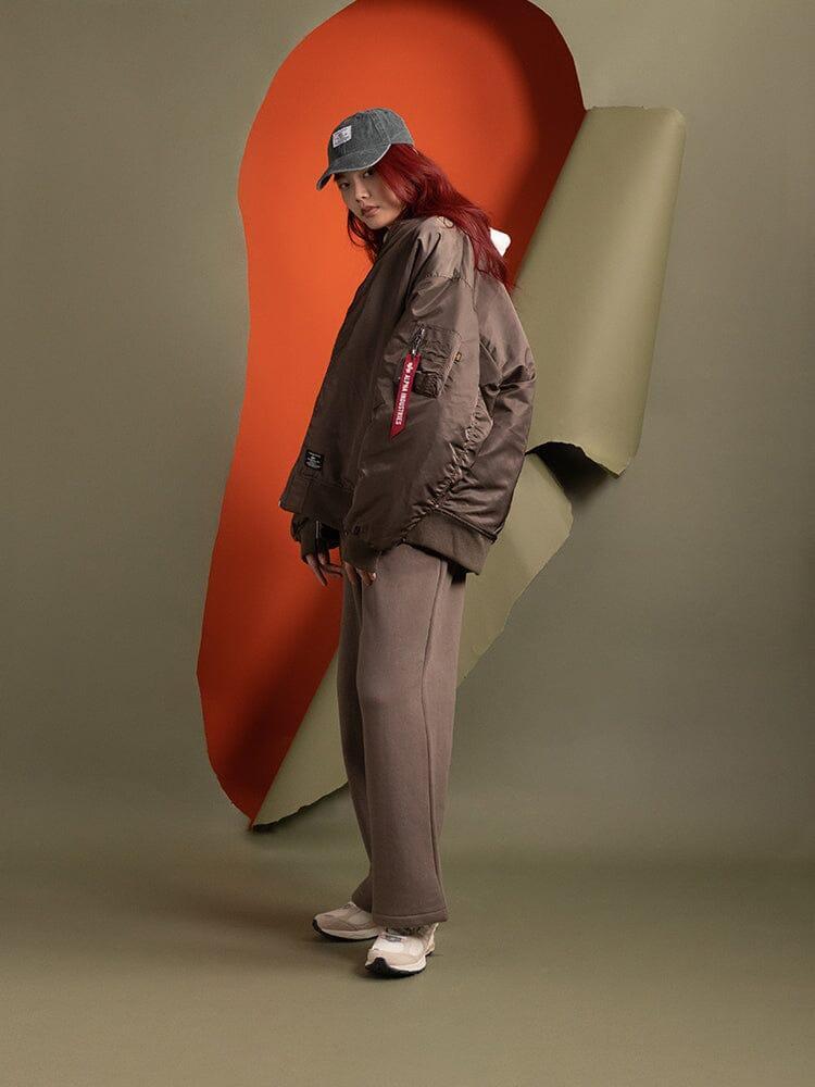 WOMEN'S OVERSIZED MA-1 MOD BOMBER JACKET Product Image