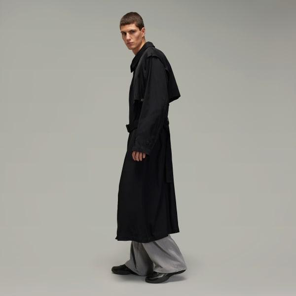 adidas Y-3 Rayon Twill Coat Black L Mens Product Image