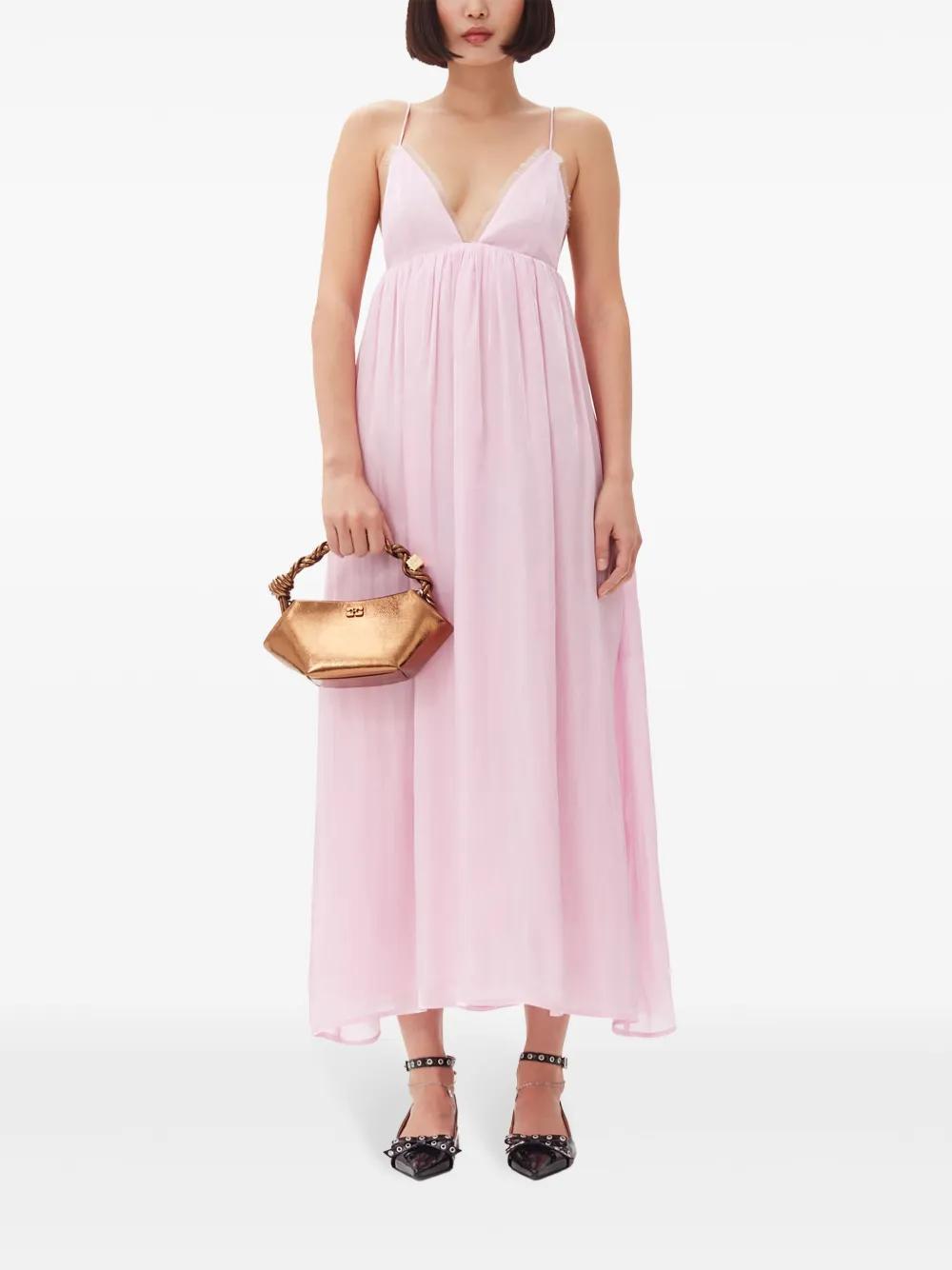 metallic-effect maxi dress Product Image