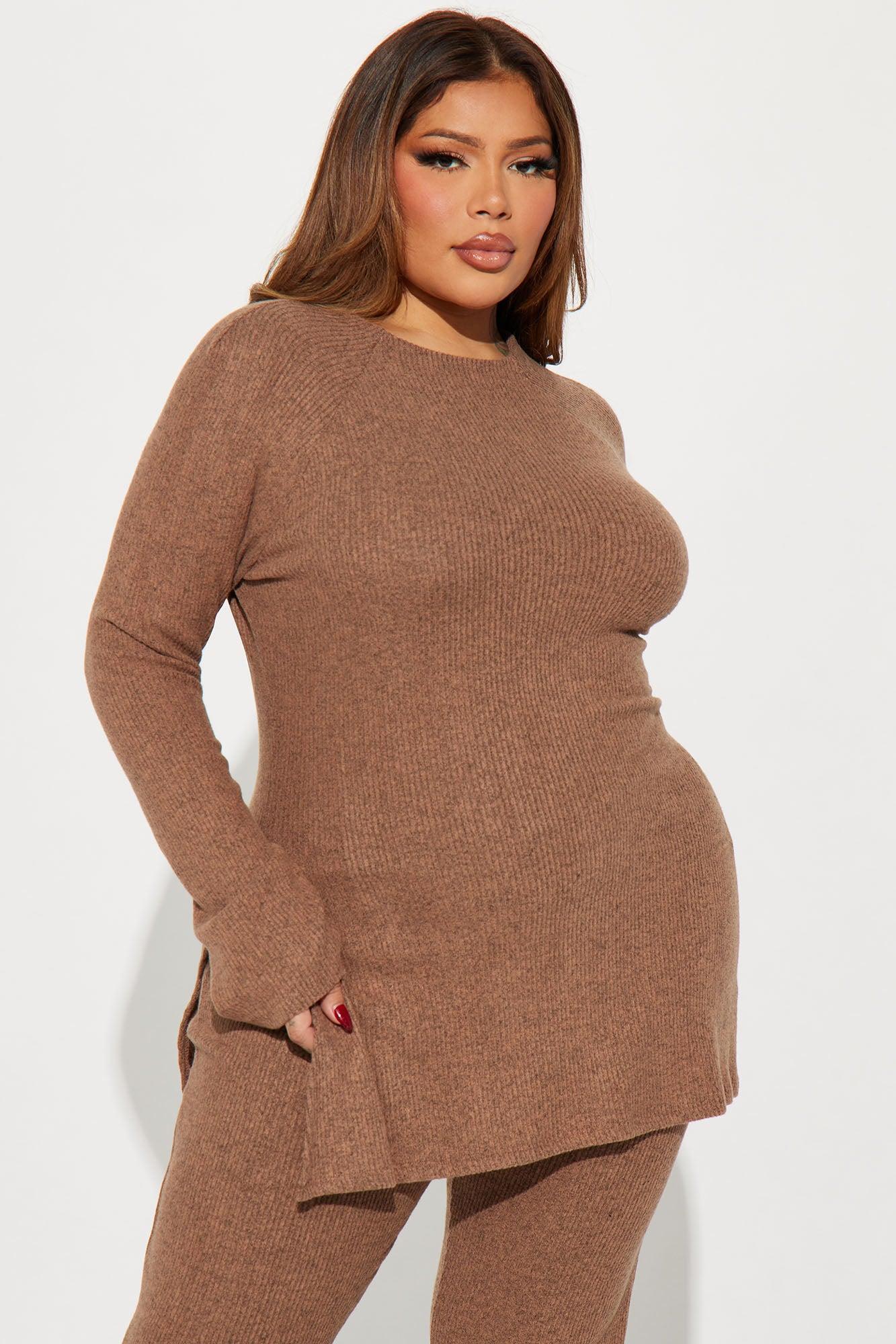 Clarissa Cozy Pant Set - Mocha Product Image