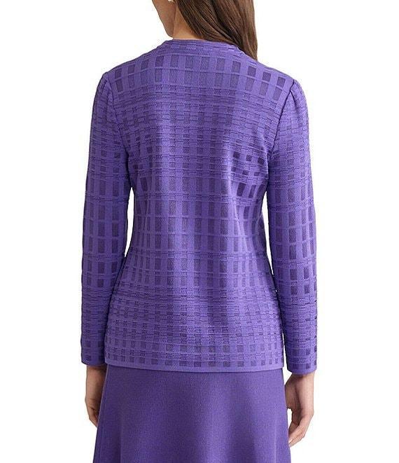 MISOOK Textured Knit V-Neck Long Sleeve Tunic Product Image