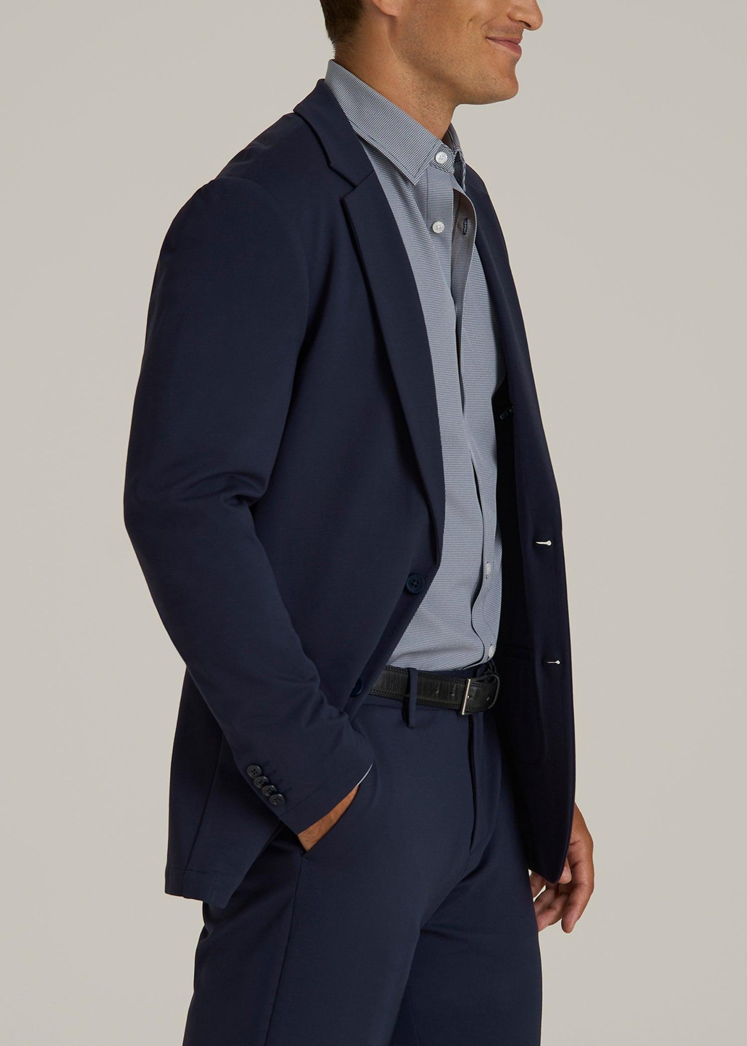 Flex Tech Suit Jacket for Tall Men in Navy Male Product Image