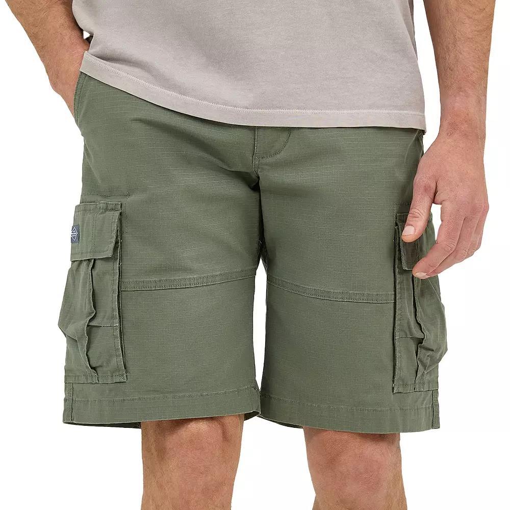 Men's Lee® 11" Extreme Motion Carolina Cargo Shorts, Size: 33, Green Grove Ripstop Product Image