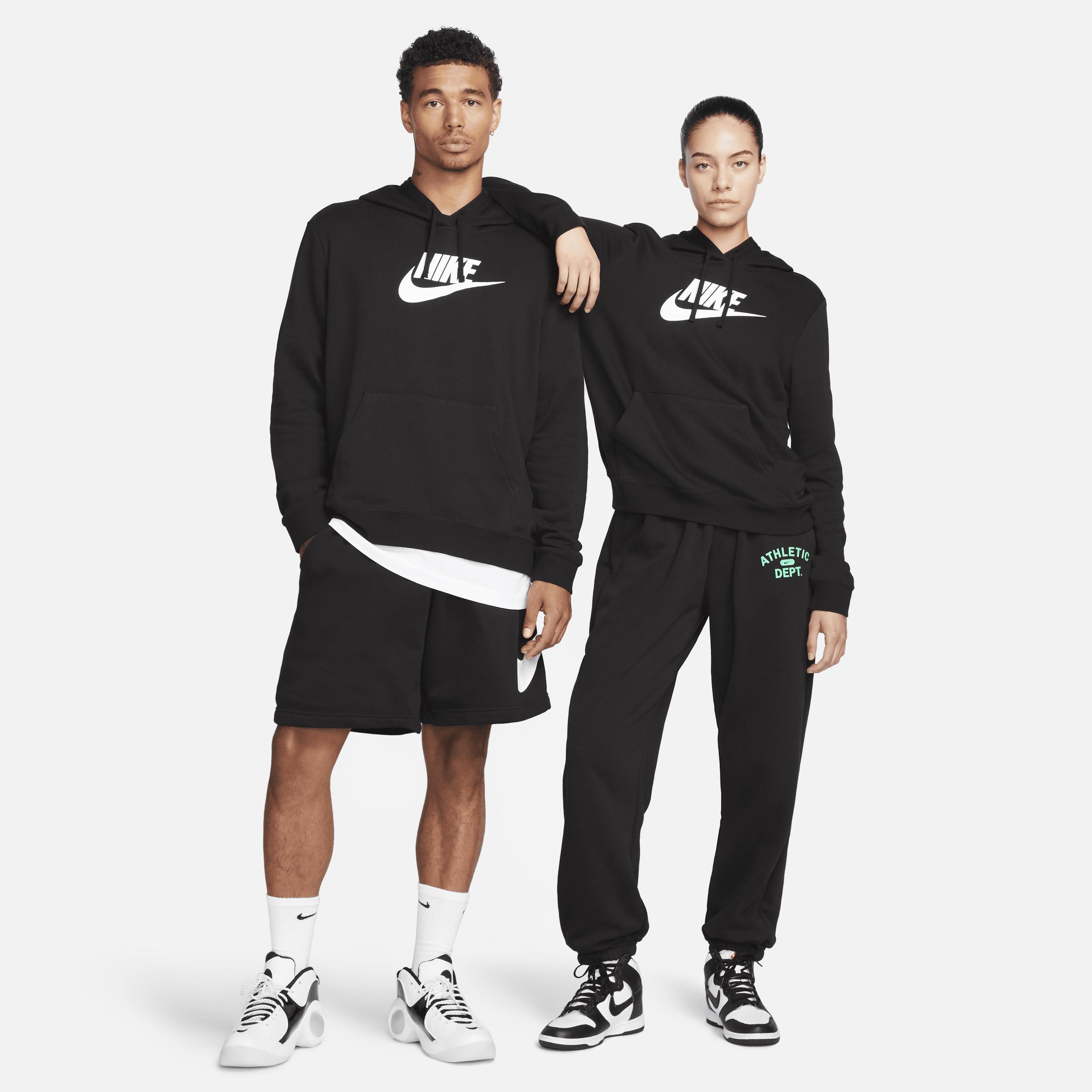 Women's Nike Sportswear Club Large Logo Fleece Hoodie, Size: XS, Black Product Image