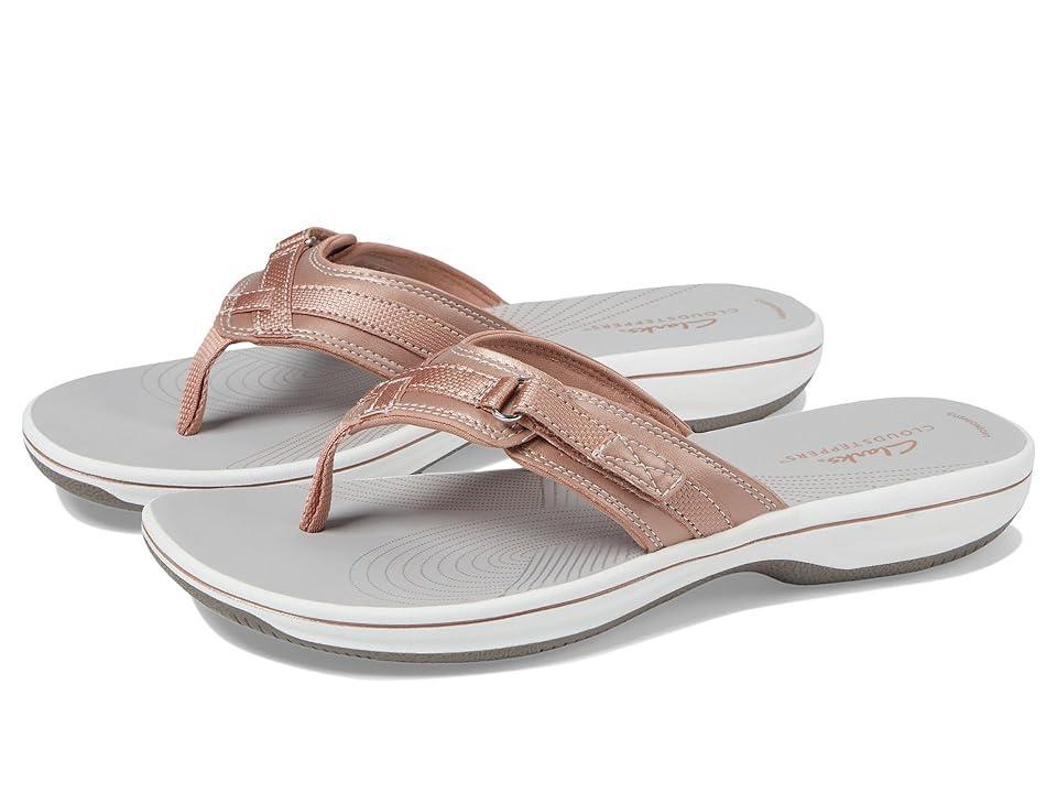 Clarks® Breeze Sea Cloudstepper Women's Flip Flop Sandals, Size: 10, Rose Gold Product Image