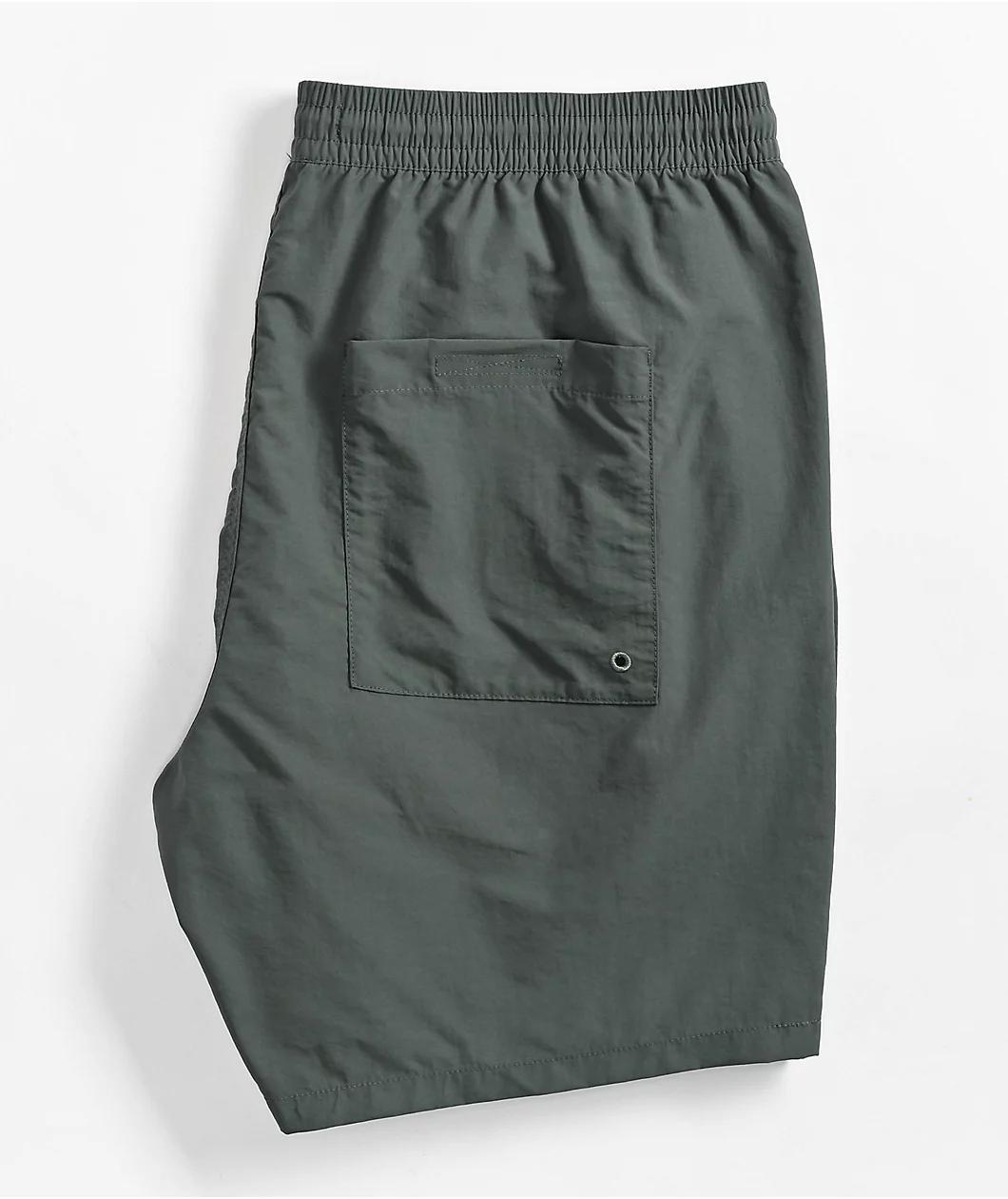 Empyre Graffiti Floater Dark Green Board Shorts Product Image