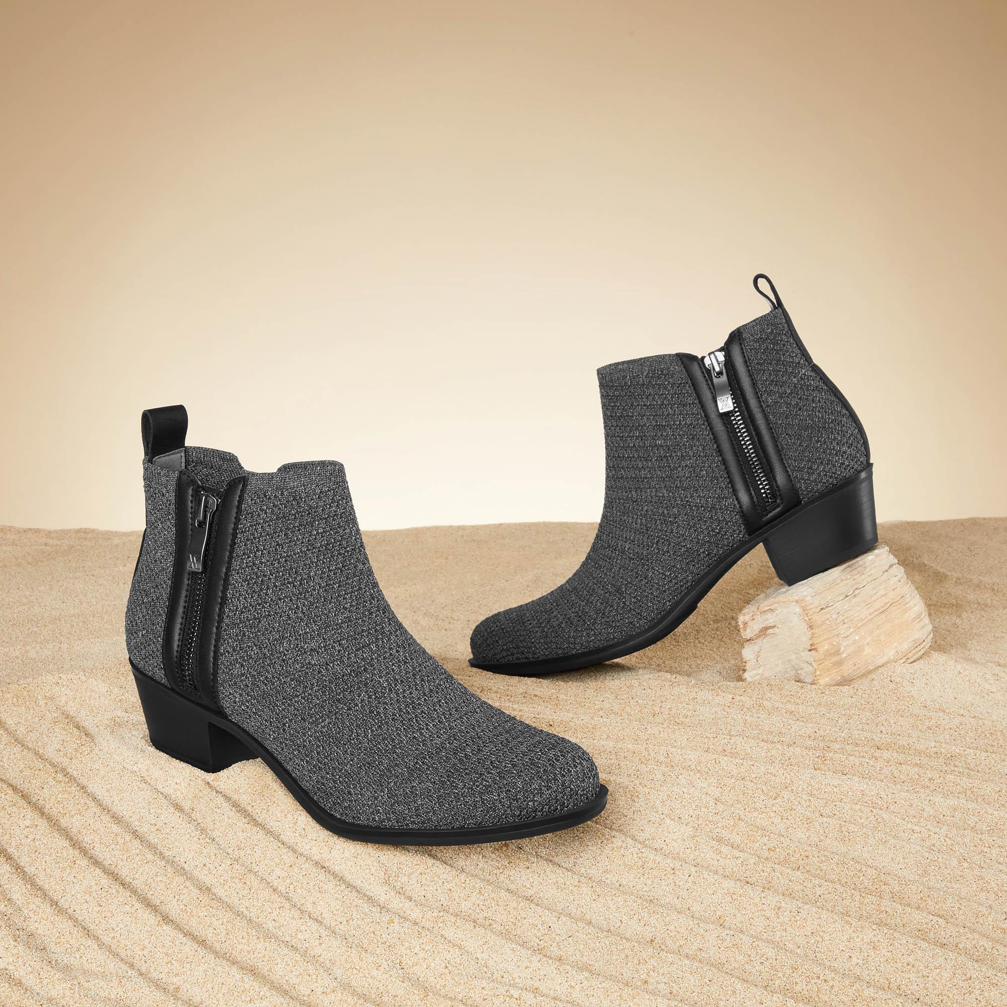 Zip Up Western Ankle Boots (Taylor) Product Image