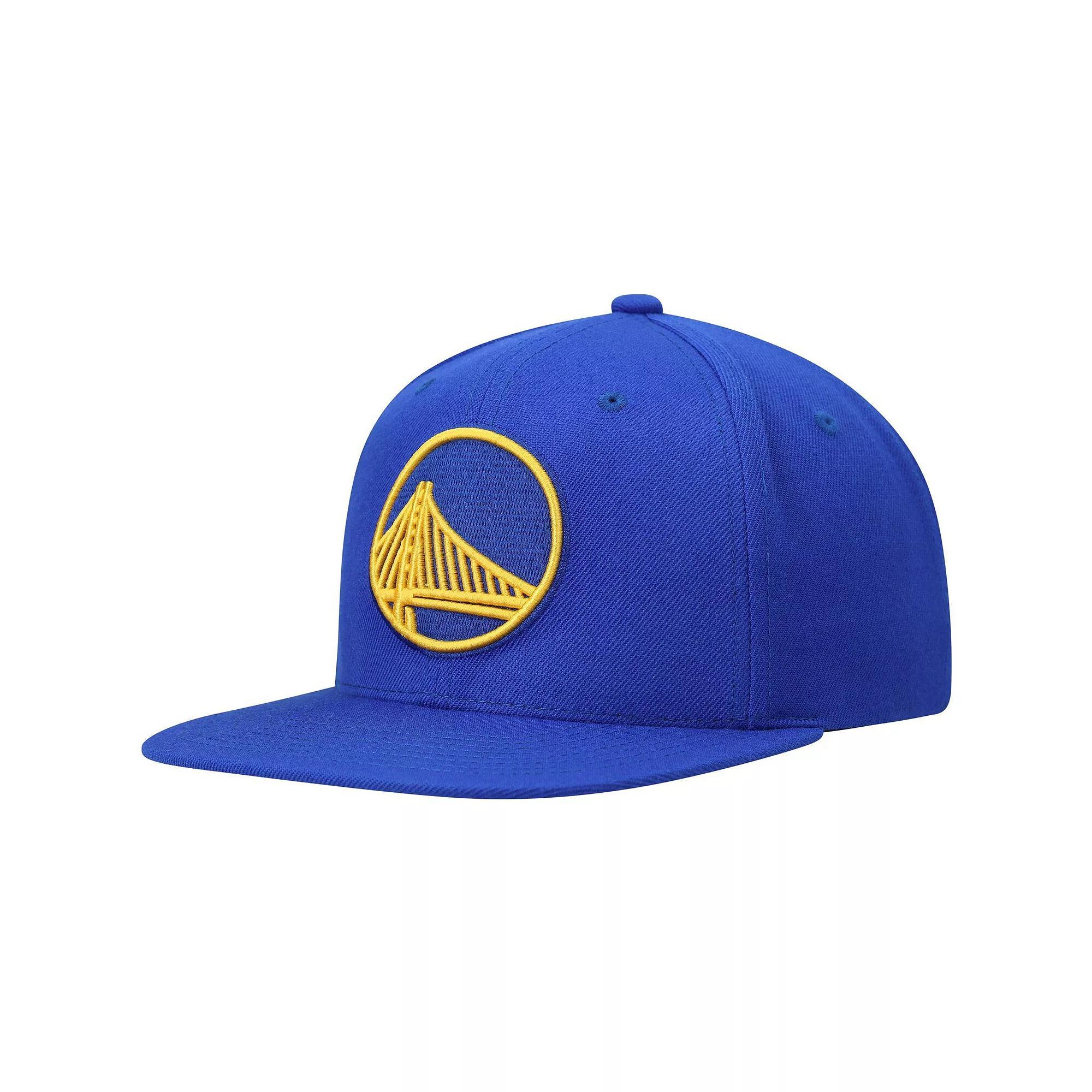 Mens Mitchell & Ness Royal Golden State Warriors Ground 2.0 Snapback Hat Product Image