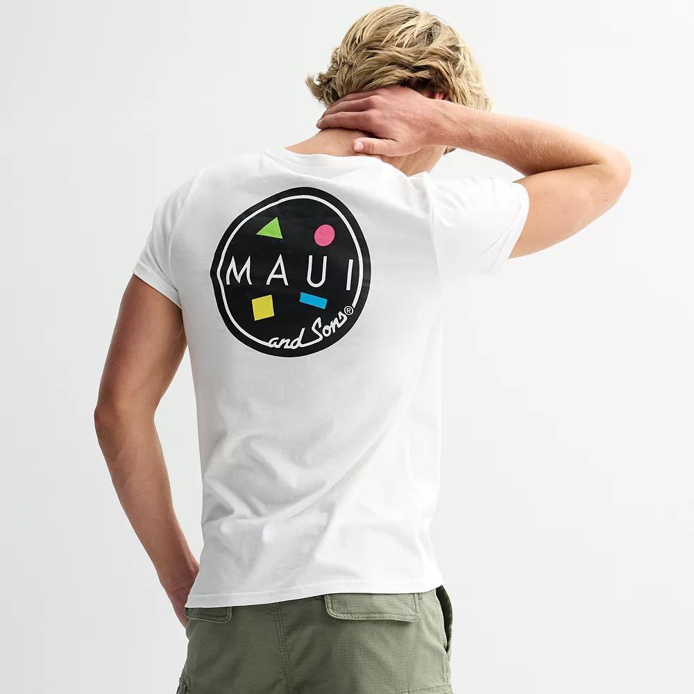 Men's Maui and Sons Cookie Logo T-Shirt, Size: Medium, White Product Image