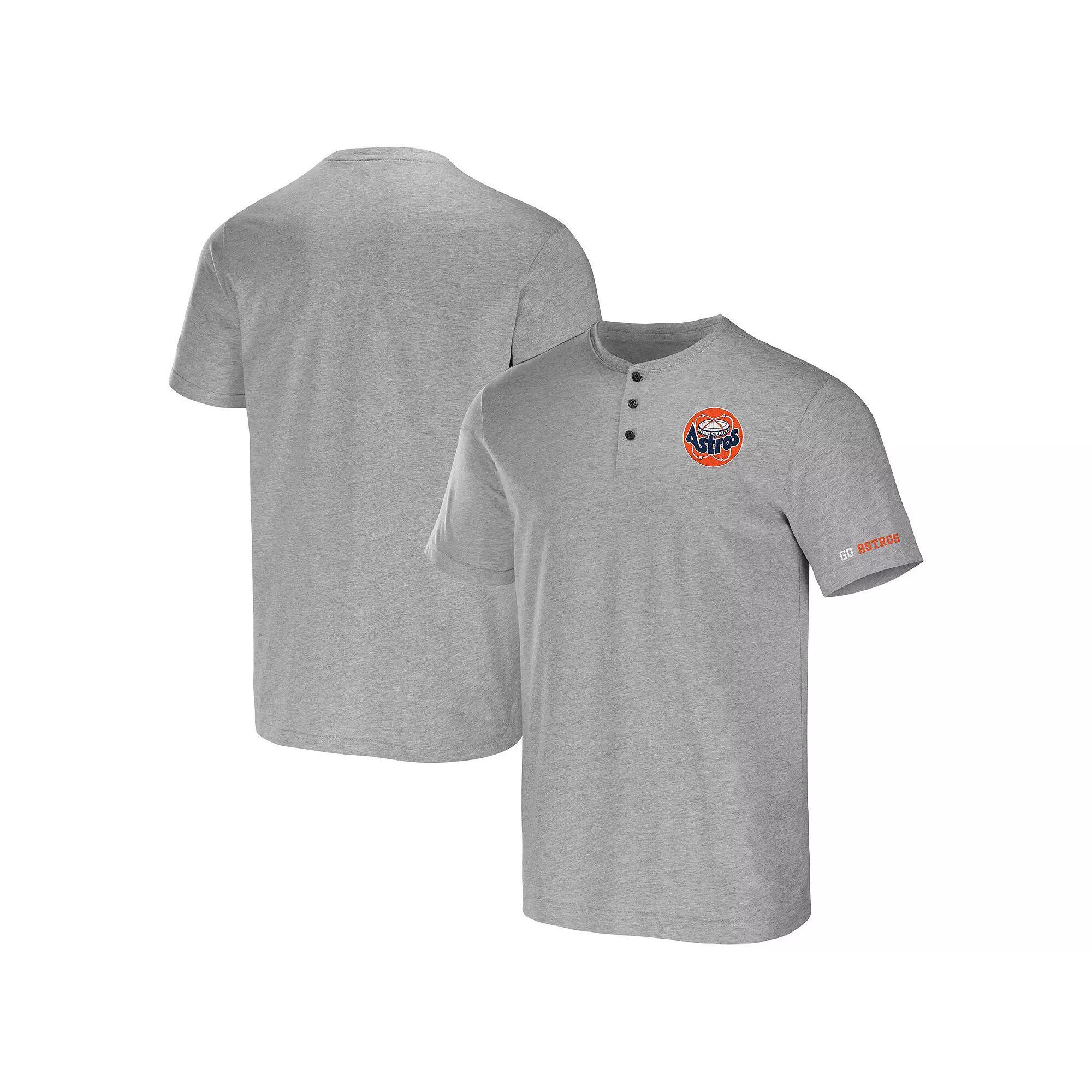 Men's Darius Rucker Collection by Fanatics Heather Gray Detroit Tigers Henley T-Shirt, Size: Medium, Grey Product Image