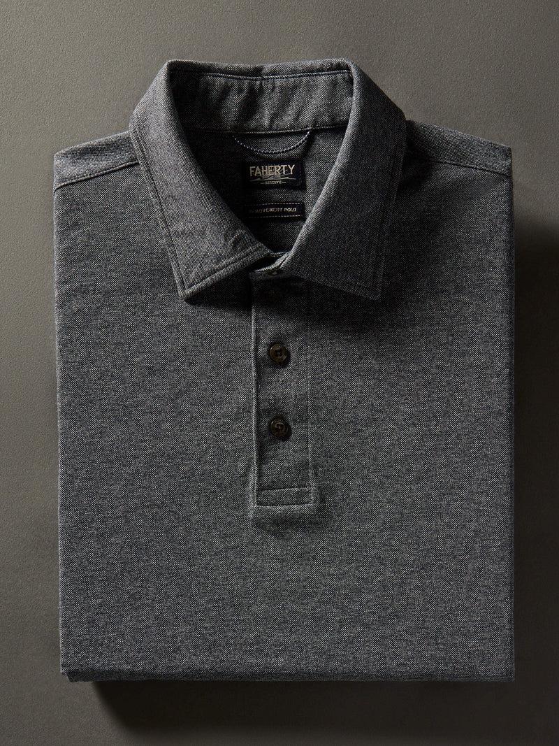 Movement™ Short-Sleeve Pique Polo Shirt (Tall) - Dusty Iron Heather Product Image