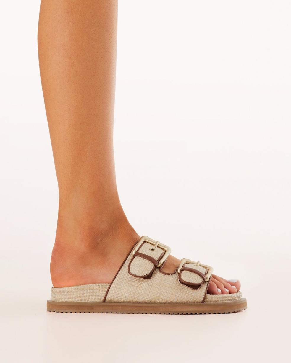 BILLINI | Tenzin Slides | Natural Raffia Product Image