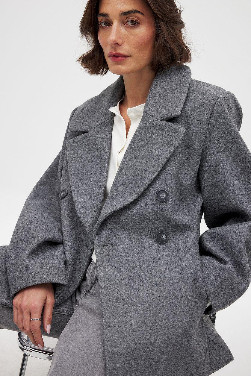 Double Buttoned Short Coat Product Image