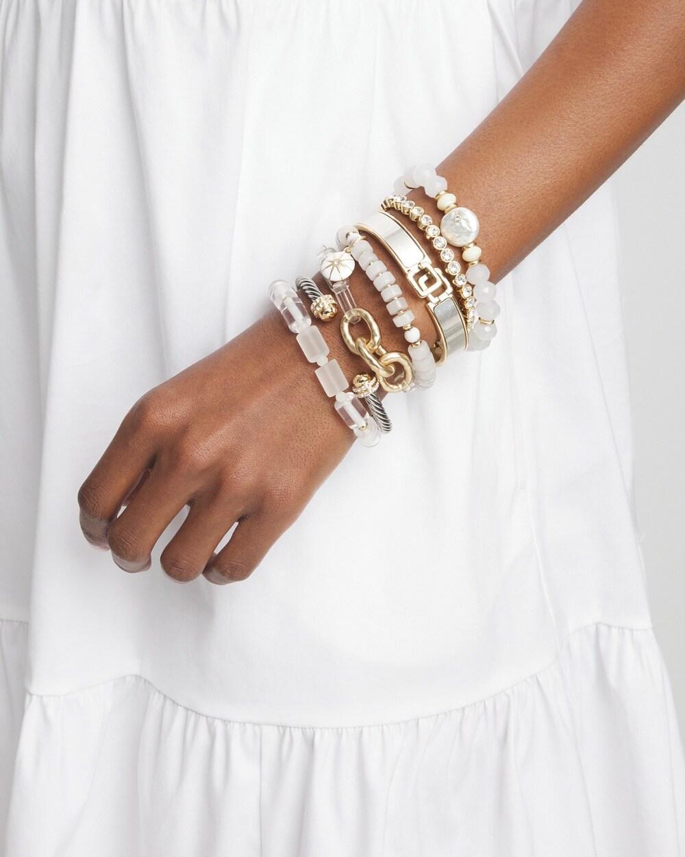 Chico's Click Lip Shell Bangle Product Image