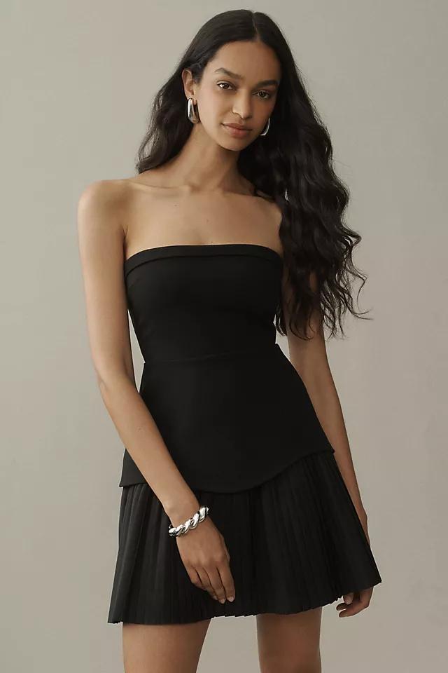 BHLDN Talia Strapless Drop-Waist Mini Dress Product Image