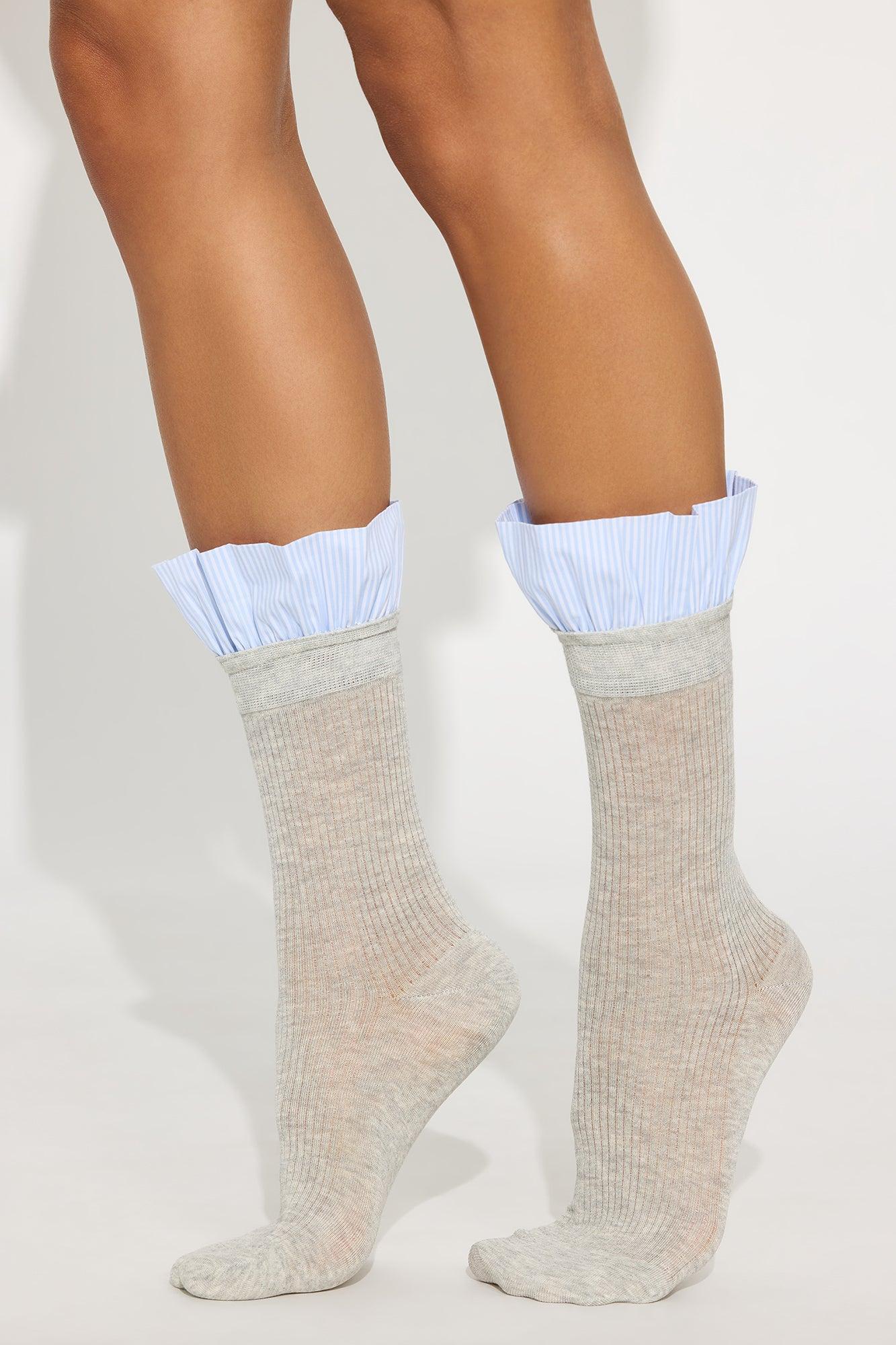 Office Cutie Socks - Grey/combo Female Product Image
