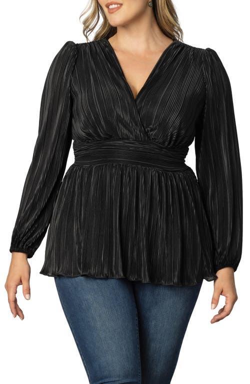 Womens Plus Size Pleated Perfection Long Sleeve Tunic Top Product Image