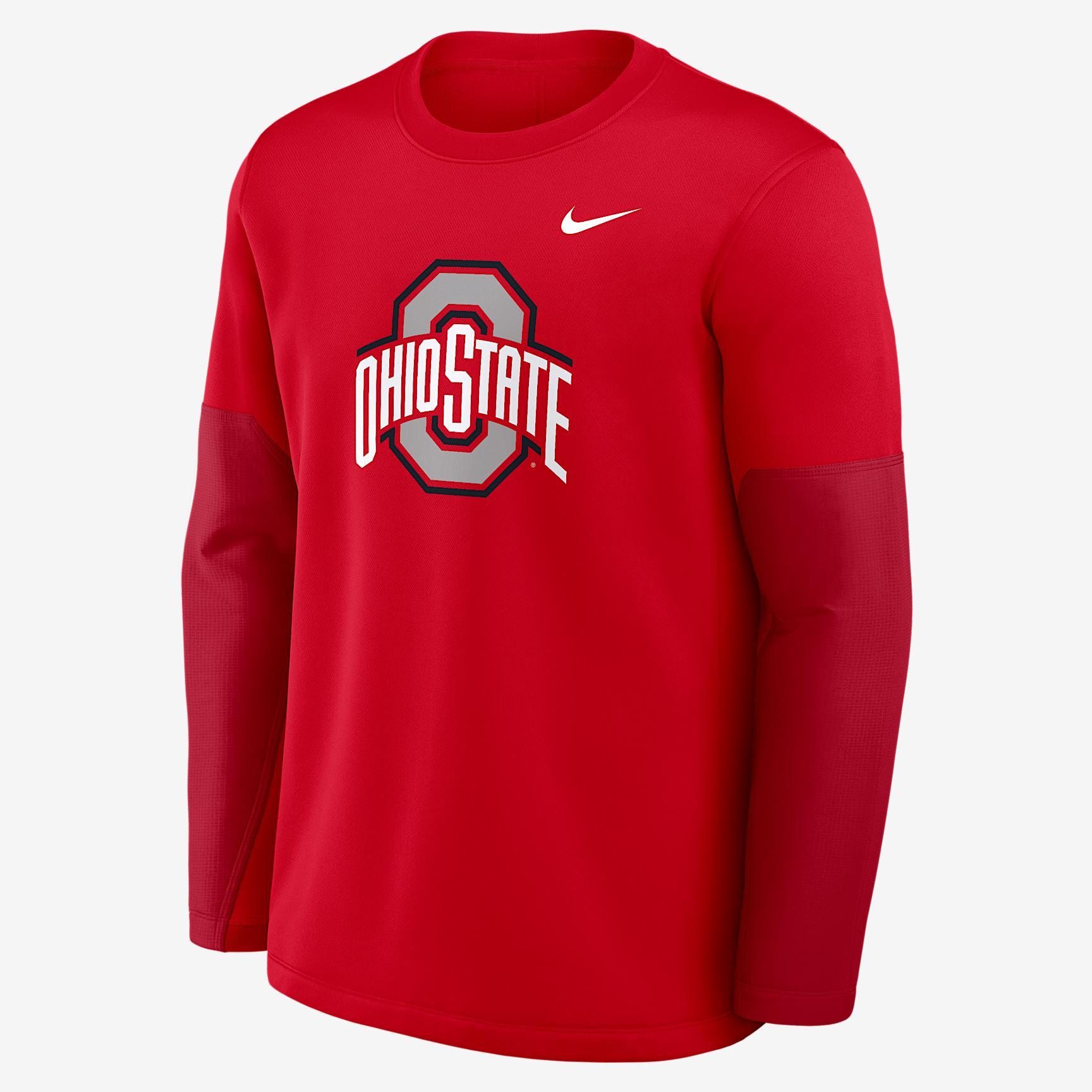 West Virginia Sideline Coach Nike Men's Therma-FIT College Long-Sleeve T-Shirt Product Image