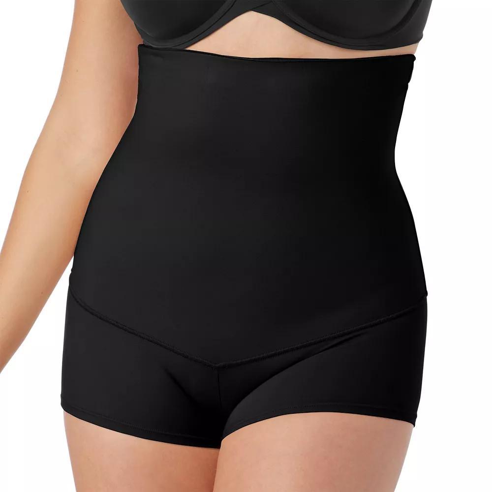 Maidenform Firm Control Shapewear High-Waist Boyshort 2107, Women's, Size: Medium, Black Product Image