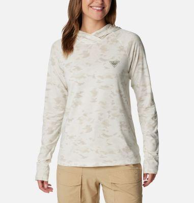 Columbia PFG Uncharted Hoodie (Stone Uncharted Waters) Women's Clothing Product Image